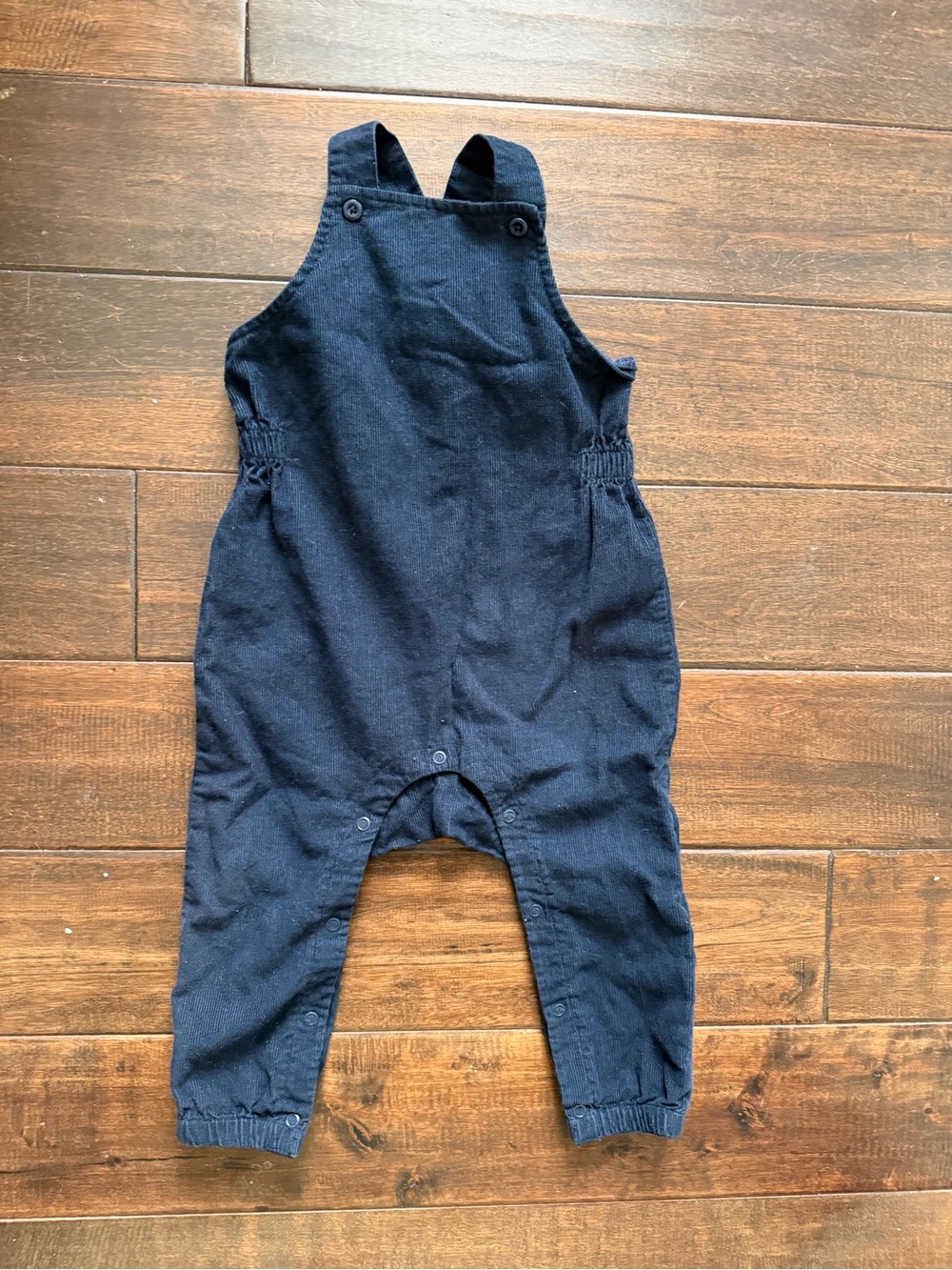 Navy Baby Overalls with Adjustable Shoulder Straps